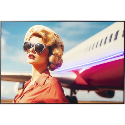 Картина в раме LED Jetset Pose Lady 120x80cm 56454 в Киеве купить kare-design мебель свет декор