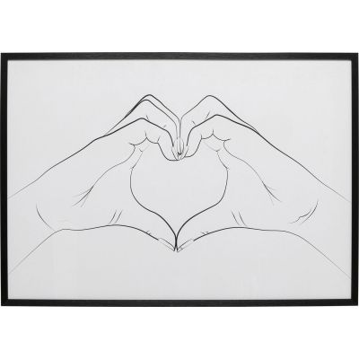 Картина в рамці Heart Hands 103x73cm 56770 у Києві купити kare-design меблі світло декор