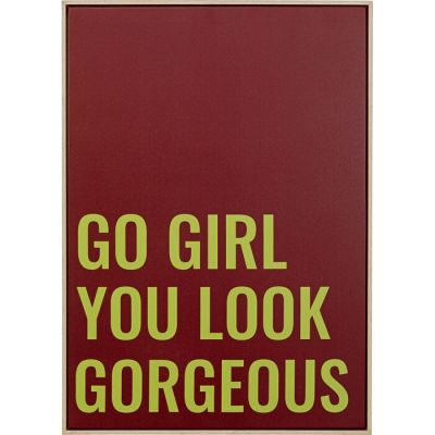 Картина Go Girl 50x70cм, (червоно-зелений) 56830 в Киеве купить kare-design мебель свет декор