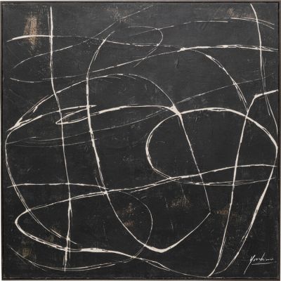 Картина Sketch Black 120x120cм, (чорно-білий) 57539 в Киеве купить kare-design мебель свет декор