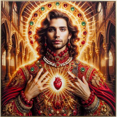 Картина Saint Halo Man 100x100cм, (різнокольоровий) 57548 в Киеве купить kare-design мебель свет декор