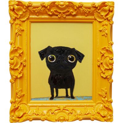Картина Sweet Dog Eyes 30x35cм, (жовтий) 57728 в Киеве купить kare-design мебель свет декор