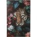 Картина на полотні Tiger в квітках 90x140cm