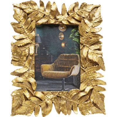 Фоторамка KARE DESIGN Gold Leaves, 10х15 см, (золотий) 53040 в Киеве купить kare-design мебель свет декор