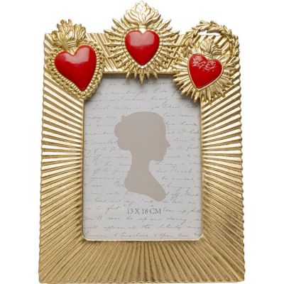 Фоторамка Flaming Heart Tre 13x18cм, (золотий) 57692 в Киеве купить kare-design мебель свет декор