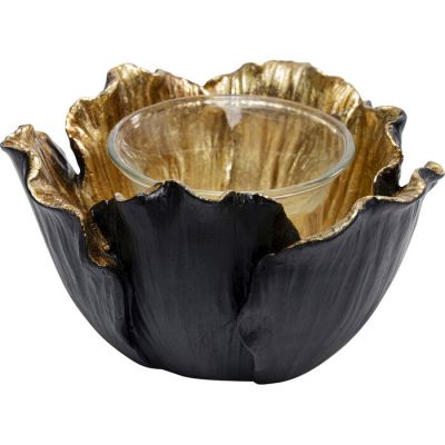 Свічник KARE DESIGN Flower, 11 см, (чорно-золотий) 52835 в Киеве купить kare-design мебель свет декор