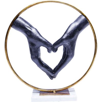 Декоративний об`єкт KARE DESIGN Heart Hand, 34 см, (чорно-золотий) 60843 в Киеве купить kare-design мебель свет декор