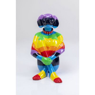 Декоративна фігура Sitting Gangster Dog Rainbow 80см 52548 у Києві купити kare-design меблі світло декор