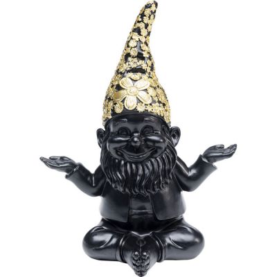 Статуетка KARE DESIGN Gnome Meditation Black Gold, 19 см, (чорно-золотий) 52959 в Киеве купить kare-design мебель свет декор