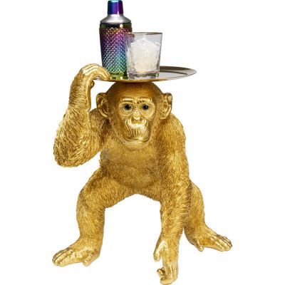 Статуетка дворецький KARE DESIGN Butler Playing Chimp, 52 см, (золотий) 53411 в Киеве купить kare-design мебель свет декор