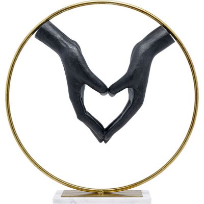 Декоративний об`єкт KARE DESIGN Elements Heart Hand, 62 см, (чорно-золотий) 53431 в Киеве купить kare-design мебель свет декор