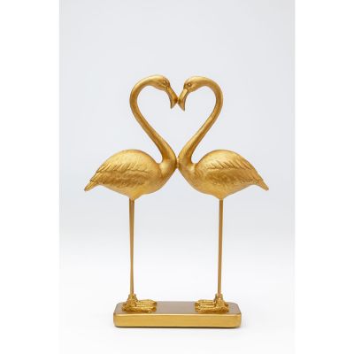 Декоративная фигура Flamingo Love Gold 39cm 53617 в Киеве купить kare-design мебель свет декор