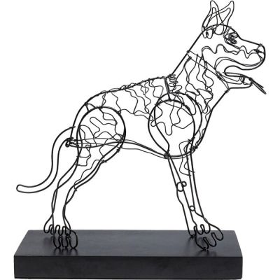 Декоративний об`єкт KARE DESIGN Wire Attack Dog, 36 см, (чорний) 53943 в Киеве купить kare-design мебель свет декор