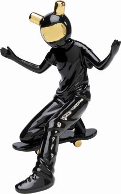 Декоративная фигура Skating Astronaut Black 21cm 54369 в Киеве купить kare-design мебель свет декор
