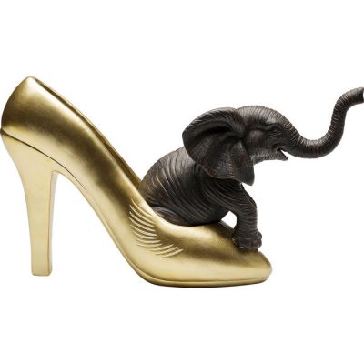 Статуетка KARE DESIGN Elephant Shoe Fetish, 34 cм, (золото-коричневий) 56256 в Киеве купить kare-design мебель свет декор