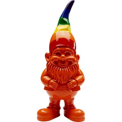 Декоративная фигура Gnome Standing Rainbow Orange 46cm 56623 в Киеве купить kare-design мебель свет декор