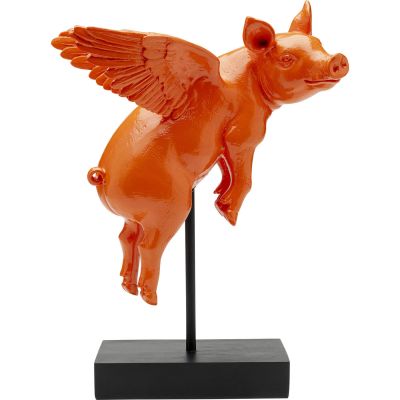 Декоративная фигура Flying Pig Orange 29cm 56904 в Киеве купить kare-design мебель свет декор