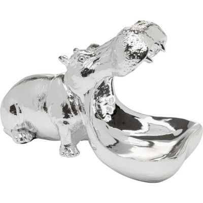 Декоративна фігура Hungry Hippo 17cм Silver, (срібний) 57710 в Киеве купить kare-design мебель свет декор