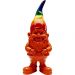 Декоративна фигура Gnome Standing Rainbow Orange 46cm