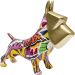 Декоративна фигура Graffiti Pixel Dog 35cm