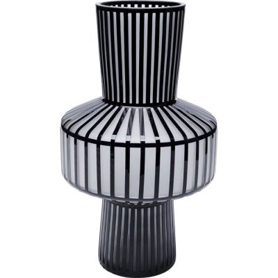 Ваза KARE DESIGN Roulette Belly, 42 см, (чорно-білий) 52257 в Киеве купить kare-design мебель свет декор