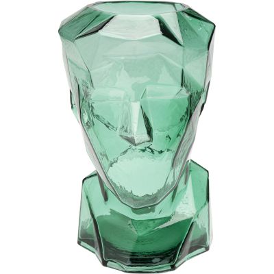 Ваза Prisma Face Green 30cm 56188 в Киеве купить kare-design мебель свет декор