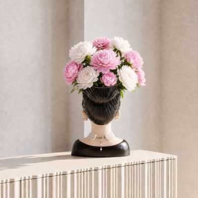 Ваза Bubble Gum Lady 30cм, (чорний) 58060 у Києві купити kare-design меблі світло декор