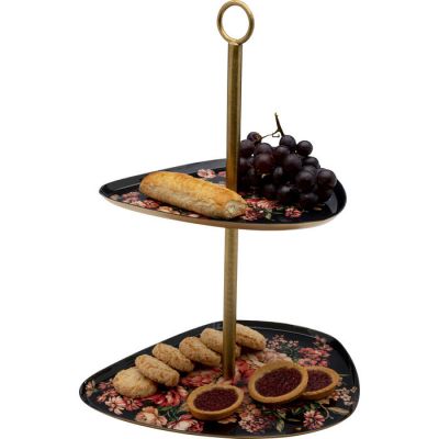Етажерка KARE DESIGN Wild Roses Due, 38 см, (чорно-золотий) 55345 у Києві купити kare-design меблі світло декор