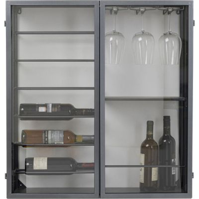 Полиця навісна для пляшок KARE DESIGN Porto Black, 75x80 см, (чорний) 70151 в Киеве купить kare-design мебель свет декор