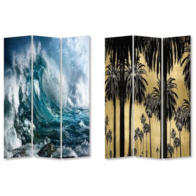 Ширма Triptychon Wave vs Palms 120x180cm 85920 в Киеве купить kare-design мебель свет декор