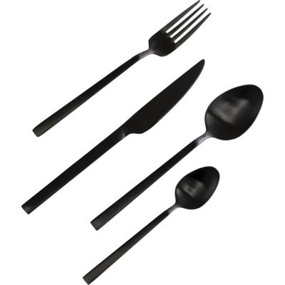 Столові прибори KARE DESIGN Gloria Matt Black (16/part), (чорний) 52633 в Киеве купить kare-design мебель свет декор