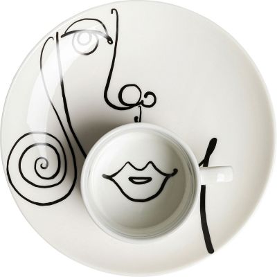 Кавова чашка з блюдцем Viso Donna (2/part) 54997 у Києві купити kare-design меблі світло декор