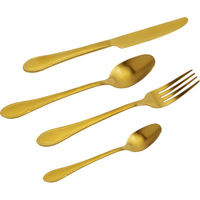 Столові прибори KARE DESIGN Cucina Gold Matt (16/part), (золотий) 55625 в Киеве купить kare-design мебель свет декор