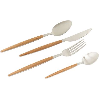 Столові прибори KARE DESIGN Paris Nature Silver Matt (16/part), (хром) 55777 в Киеве купить kare-design мебель свет декор